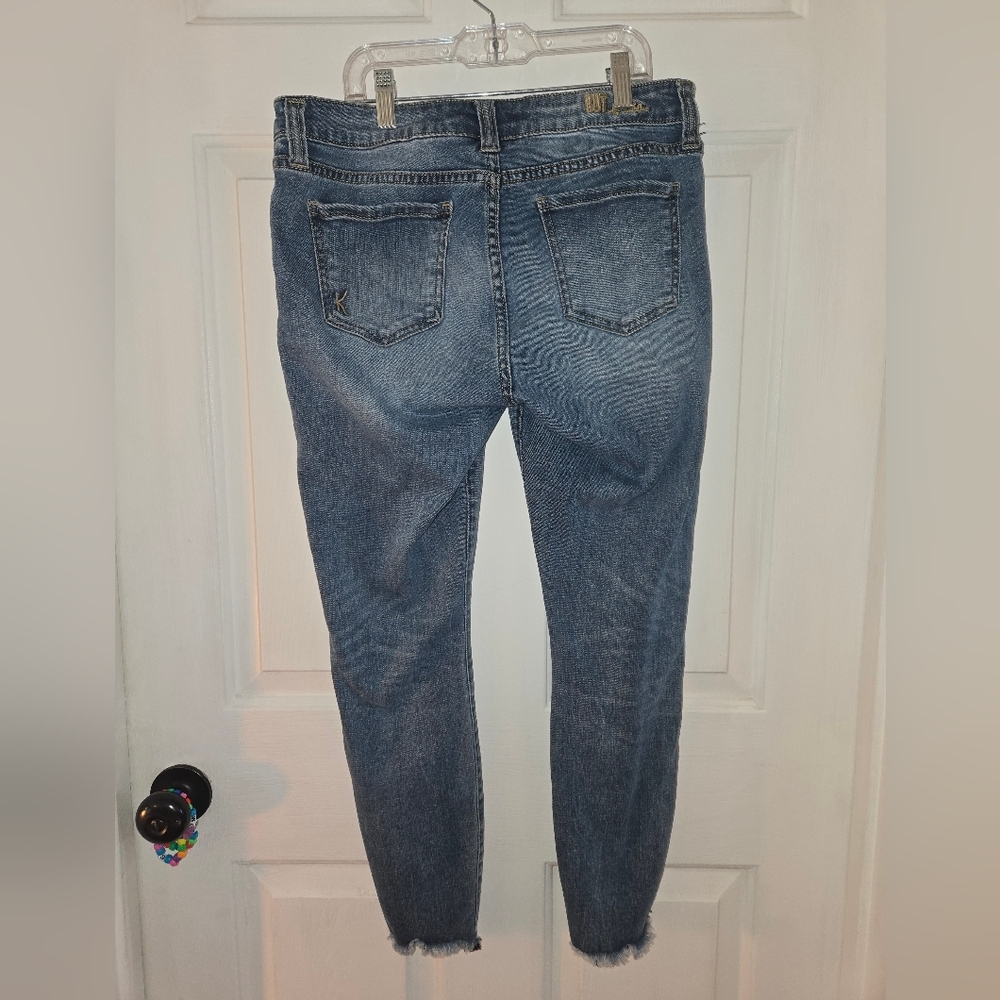 Kut From The Kloth Raw Hem Skinny Jean Size 8 - Picture 4 of 10